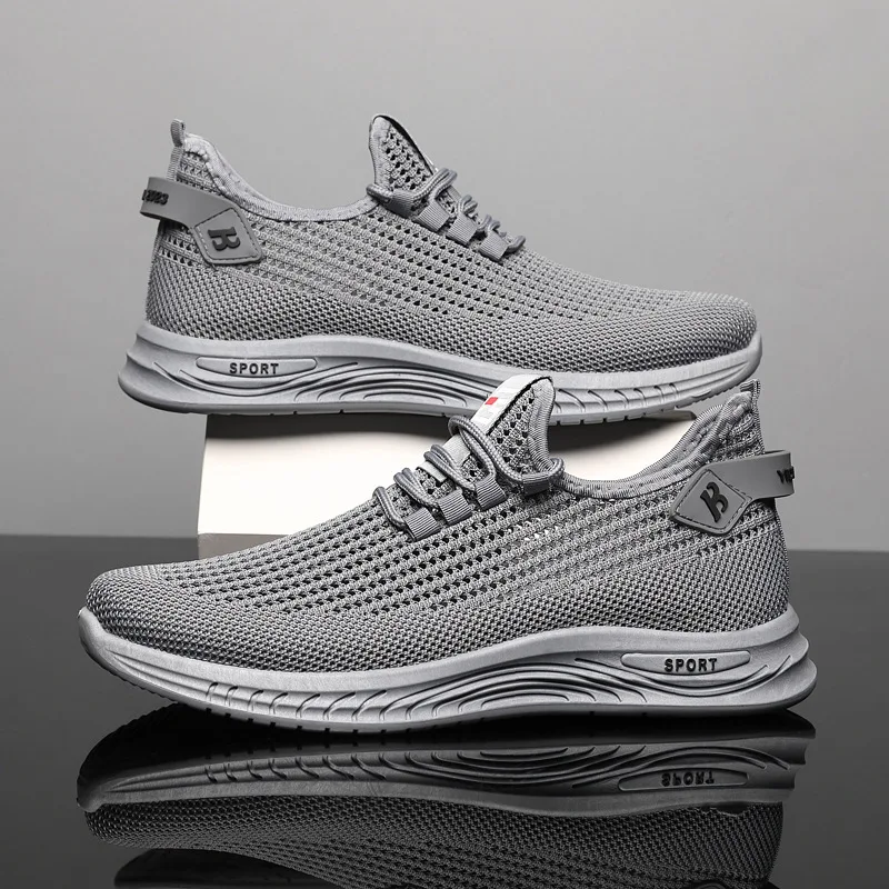 รองเท้าผ้าใบวิ่งตาข่ายถักสำหรั - Shock Absorbing Gym Trainers บทวิจารณ์และราคา