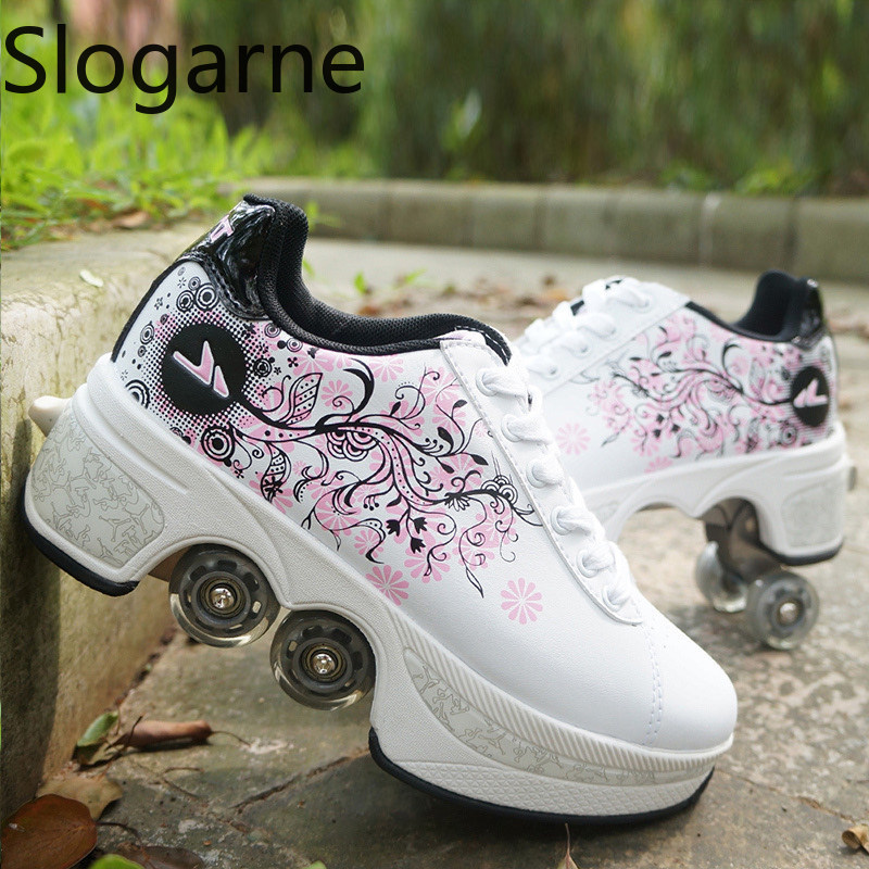 รองเท้าสเก็ตแบบมีล้อ 4 ล้อ สำห - Women'S Shoes บทวิจารณ์และราคา